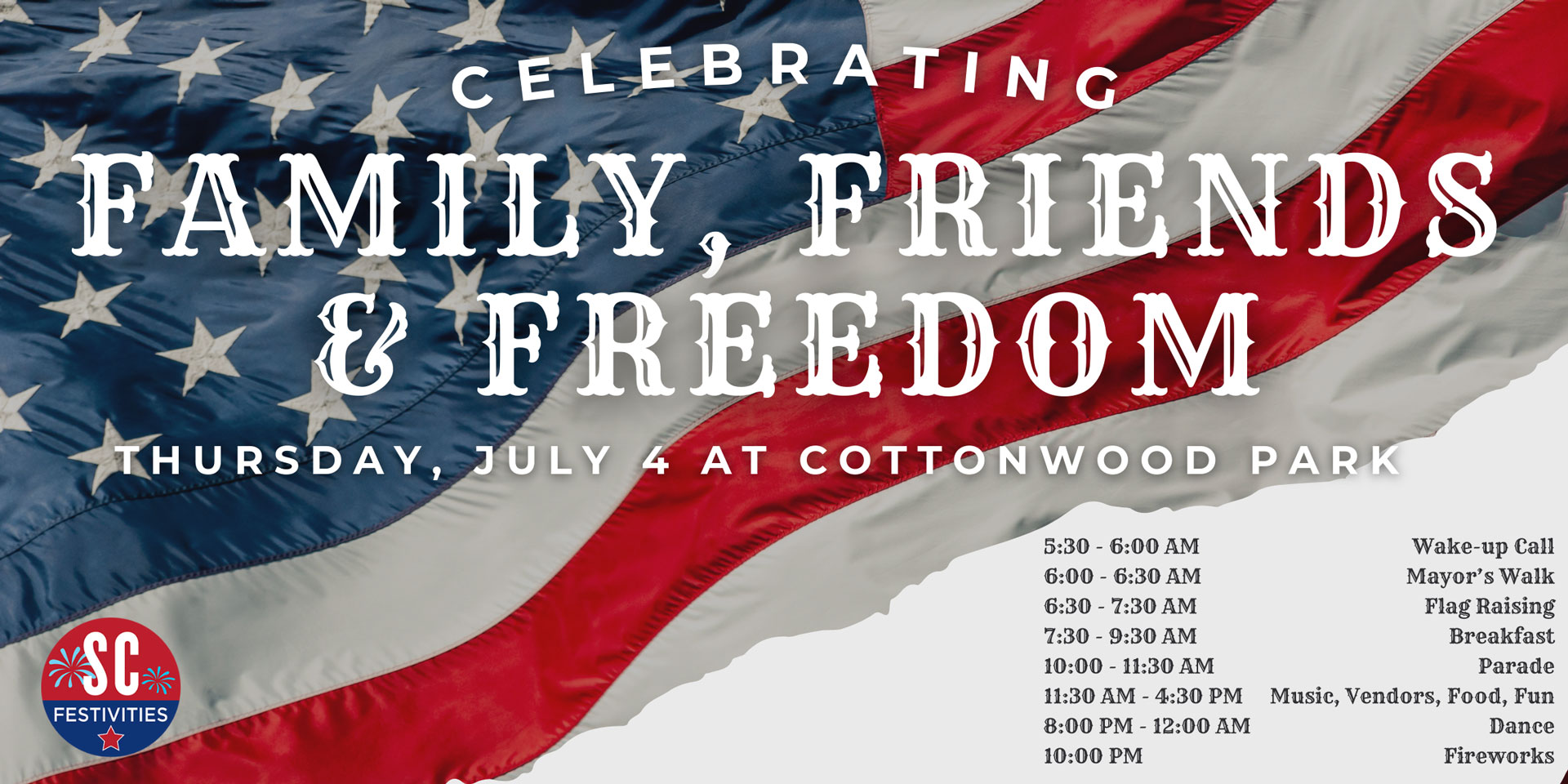 Community park celebration